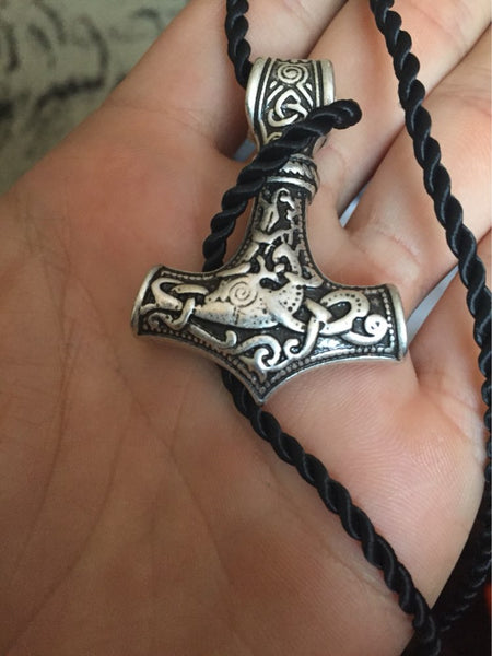 Thor's Hammer Mjolnir Choker Viking Necklace N008