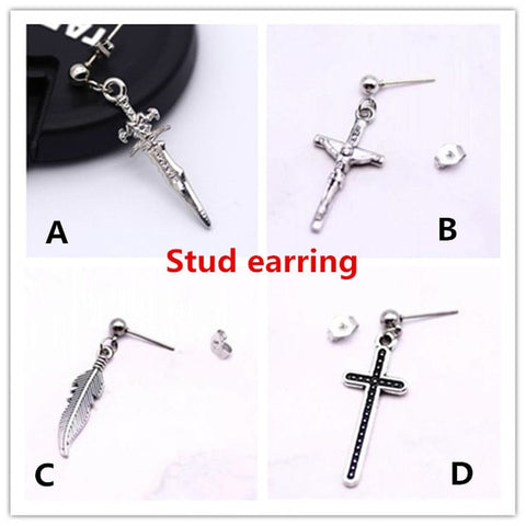 Single Viking Earrings, Stainless Steel, many styles