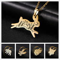 Stainless Steel Animal Pendant Necklace