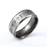 Stainless Odin Norse Viking Amulet Rune Mens Ring