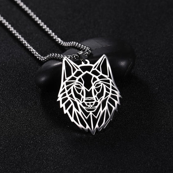 Viking Pendant Chain Necklace, Wolf/ Fox/ Bear/ Dog/ Turtle/ Tiger