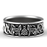 Hallow Out Ring, Fox/ Skeleton/ Celtic Knot