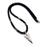 Classic Arrow Pendant Necklace Handmade Tiger Eye
