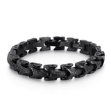 Dragon Snake Link Chain Bracelet, Stainless Steel