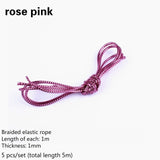 Stretchable Braided Ropes for Hair