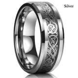 Men's Stainless Steel Dragon Ring - 6-13 sizes available