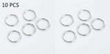 5 Pcs Silver Viking Spiral Beads