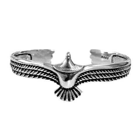Viking Eagle Cuff Open Bracelet, Adjustable