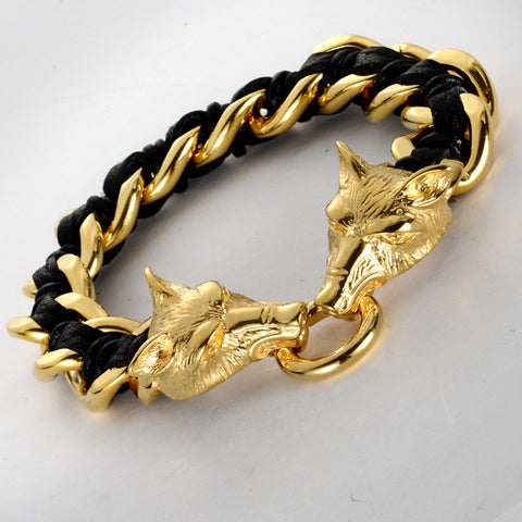 Odin's Wolf Bracelet, stainless steel