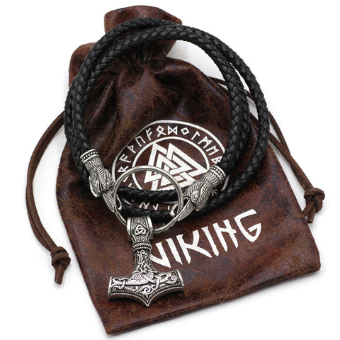 GUNGNEER Pendentif marteau de Thor viking Mjolnir pour homme avec GUNGNEER Pendentif marteau de Thor viking Mjolnir pour homme avec
