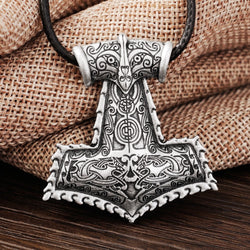 Amulet Thor's Hammer Pendant Viking Necklace N009